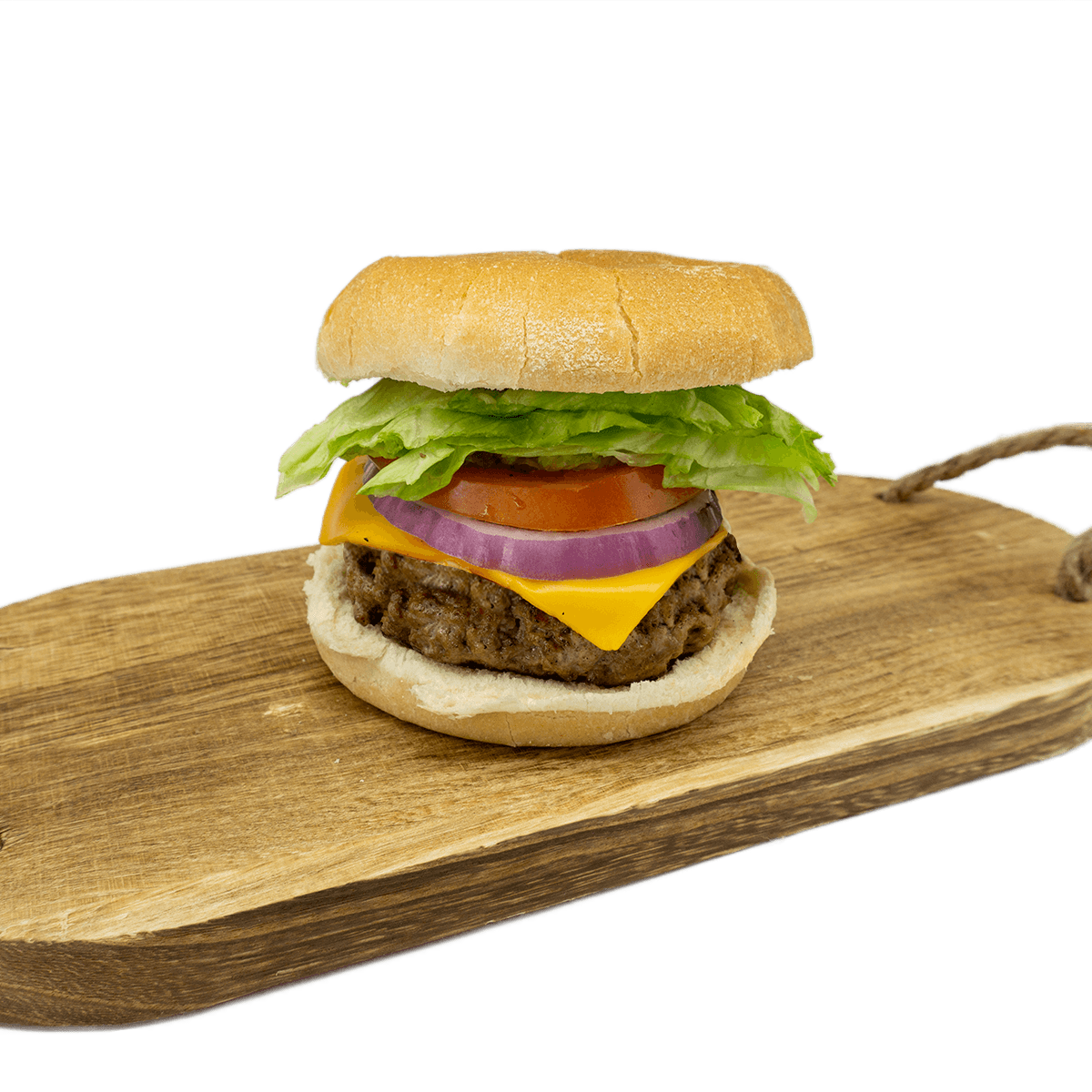 7oz Beef Burger with Cheese – The Corner Market